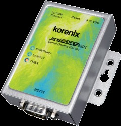 Korenix announces Serial Device Server with 460.8kbps speed
