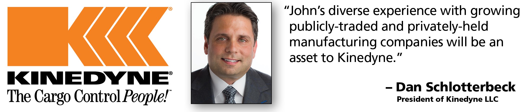 Kinedyne announces John Seliga as Vice President of Finance