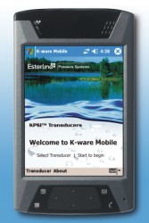 Pocket PC can operate submersible datalogging level transducer