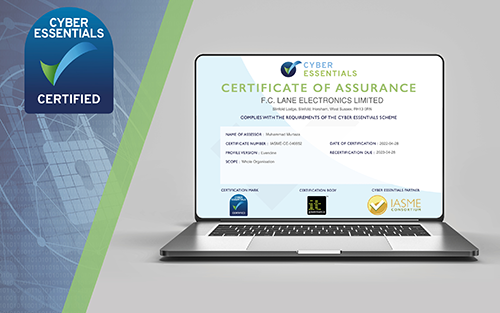 Lane Electronics Renews Cyber Essentials Certification to Protect Defense and Industrial Customers