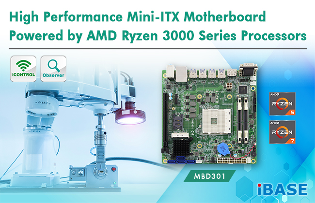 IBASE introduces MBD301 Mini-ITX motherboard