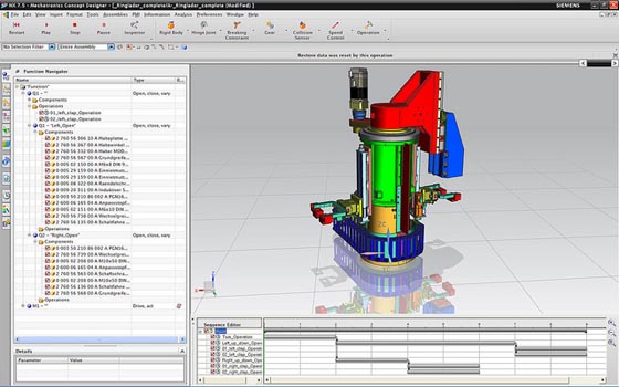 Machine design software generates open source Mechatronics program code