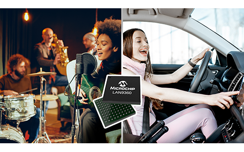 Microchip Unveils First Fully Integrated Solution for Vehicle Ethernet Audio Video Bridging (AVB)