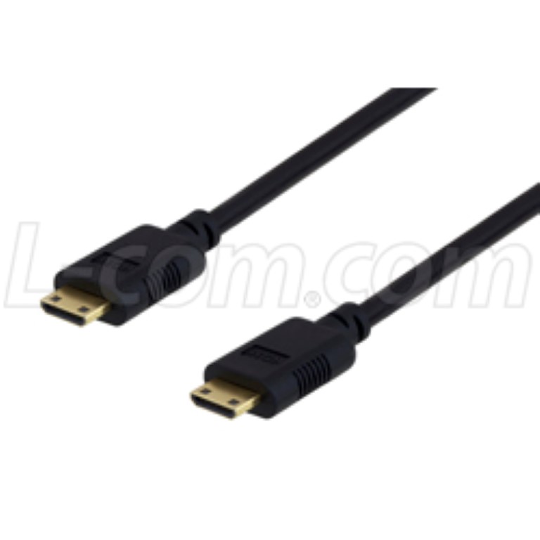 L-com releases line of mini-HDMI to mini-HDMI cables for video transfer applications