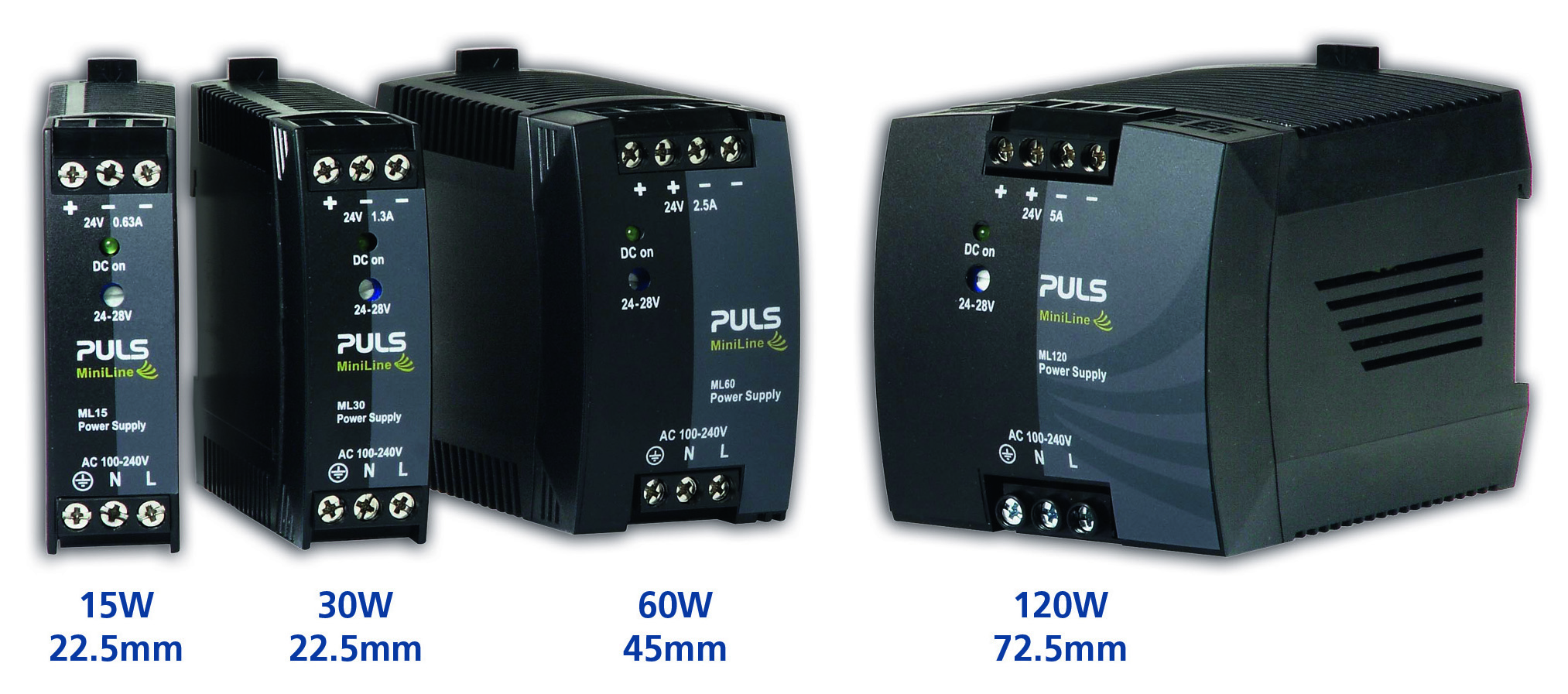 PULS Power introduces MiniLine DIN Rail Power Supplies