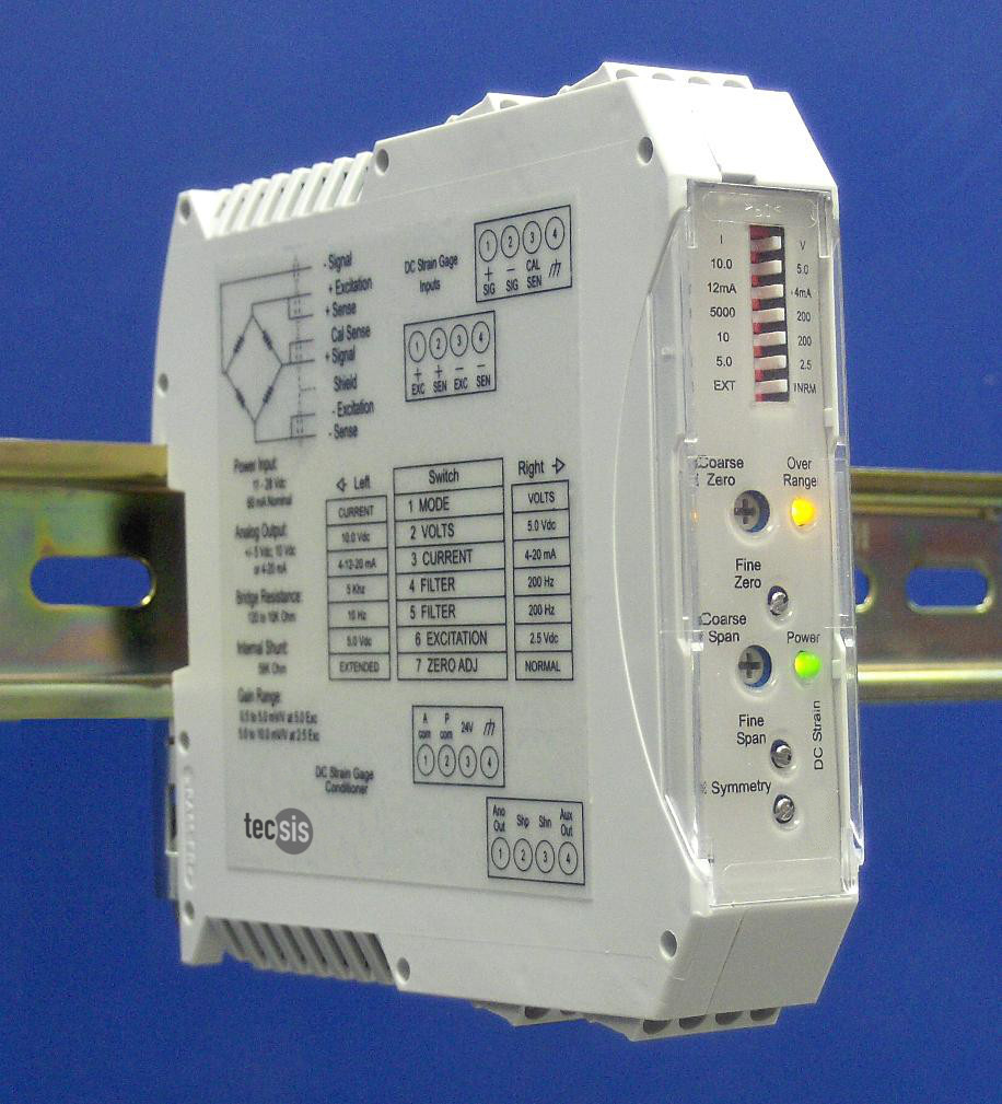 tecsis introduces Model UDA universal signal conditioner and amplifier