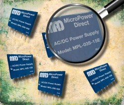 MicroPower Direct releases MPL-03SE 3W AC/DC power supplies