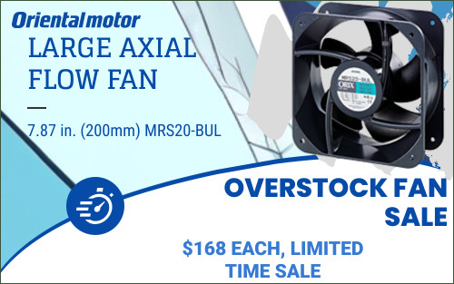 Large Airflow, High Static Pressure and High-Efficient AC Input Axial Fans