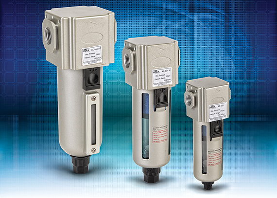 AutomationDirect introduces NITRA pneumatic AC Series of coalescing air filters