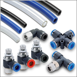 Pneumatic Tubing, Air Fittings and Flow Control Valves; high quality, low cost.