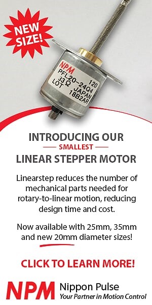 Electromate introduces Nippon Pulse PFL20 Linearstep actuator