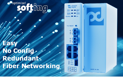 Fiber optic networking built for PLCs and Ethernet field devices