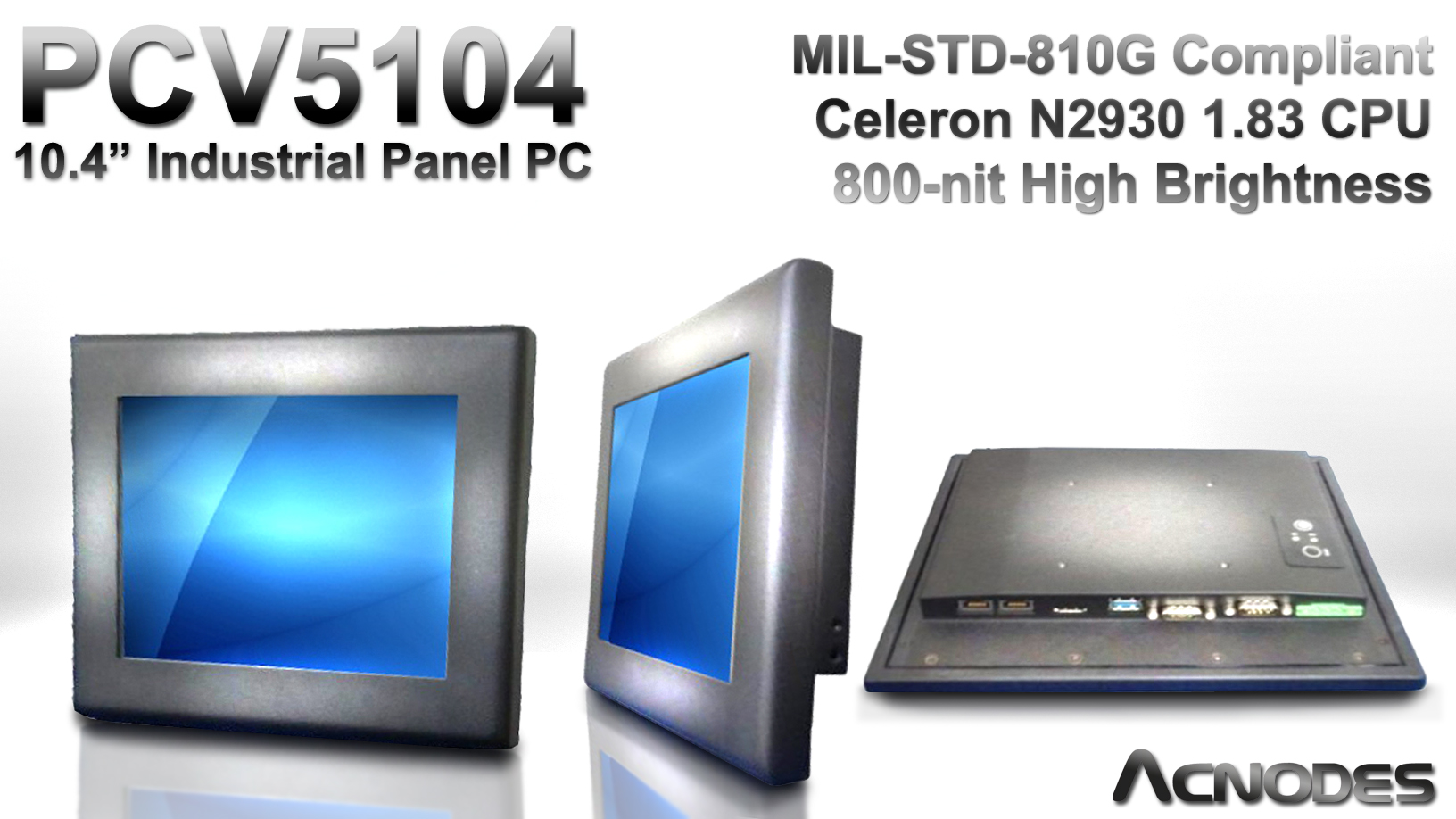 Acnodes Introduces PCV5104 MIL-SPEC Panel PC