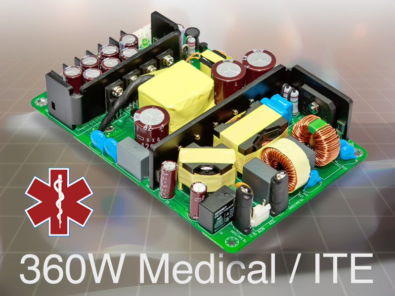 Power Sources Unlimited announces PPWAM360 AC-DC medical power supply