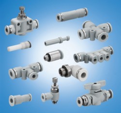 Quick-release pneumatic fittings