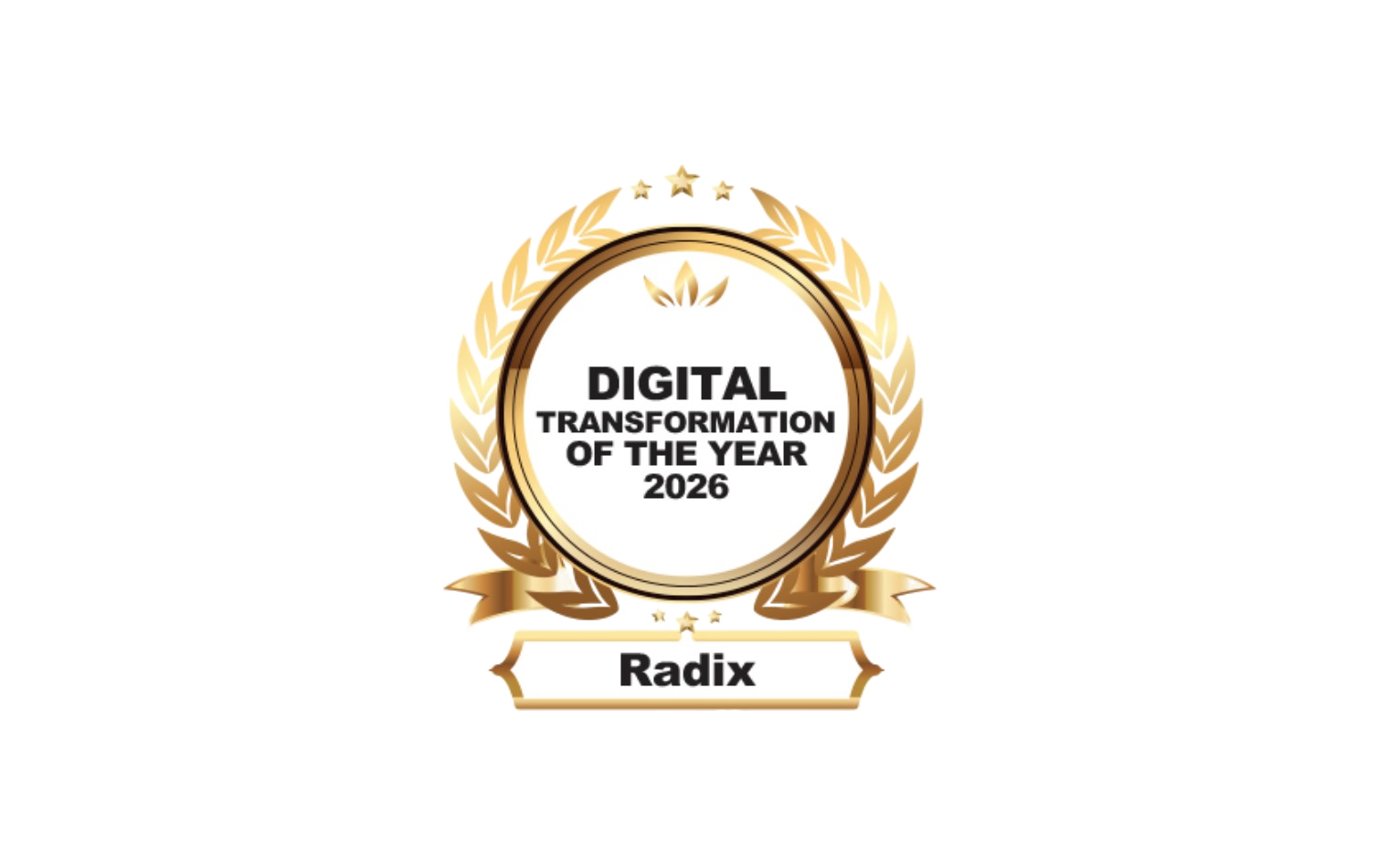 Thumbnail for Radix Named 'Digital Transformation Company of the Year' by CIOReview for Turning Vision into Value