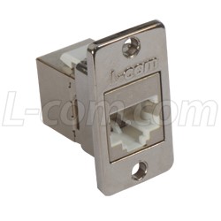 L-com introduces panel-mount RJ45 mini-couplers