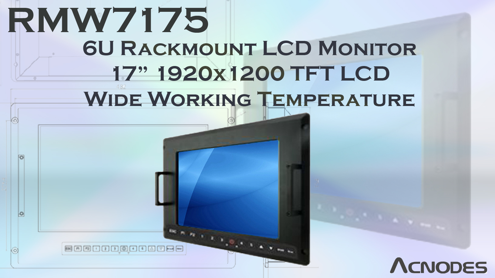 17” Rugged Rackmount LCD Monitor Features Military Grade Standards