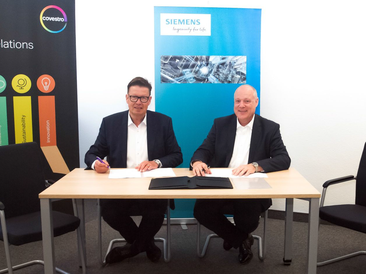 Siemens and Covestro Deutschland announce strategic partnership for digitalization solutions