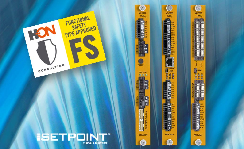 Brüel & Kjær Vibro announces VC-8000 SETPOINT Machinery Protection System with SIL-2 certification