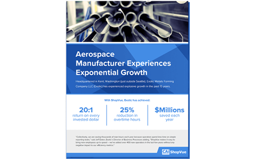 Case Study: MES Solution Helps Aerospace Manufacturer Grow Exponentially