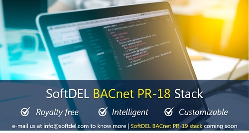 SoftDEL launches BACnet Stack with Protocol Revision 18