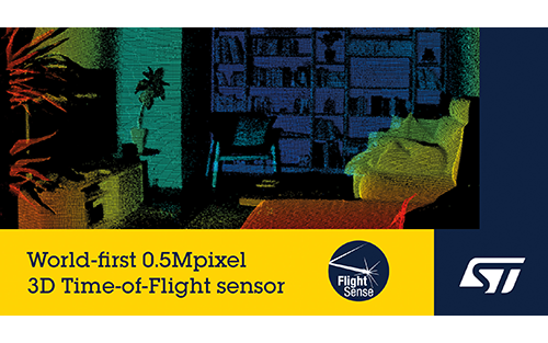 STMicroelectronics Presents Market’s First 0.5Mpixel Depth Image Sensor