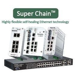 Korenix adds Super Chain technology to Ethernet switches