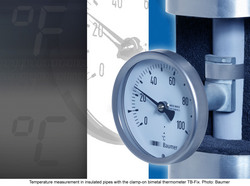 Baumer introduces TB-Fix bimetal thermometer for pipes