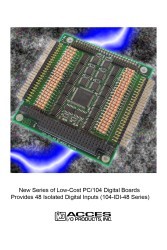 ACCES I/O announces Low-Cost PCI Digital I/O Family