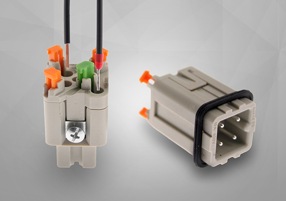 Mencom introduces ILME “SQUICH” spring terminal rectangular connectors with 3 and 4 Pole inserts