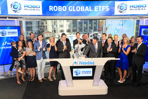 ABB's Yumi collaborative robot rings NASDAQ opening bell