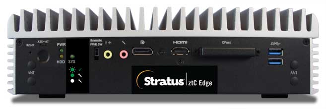 Stratus Technologies introduces Stratus ztC Edge self-protecting computing platform